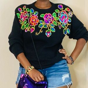 Victoria Harbour beaded/sequin sweater